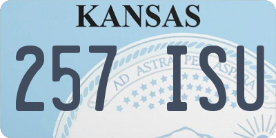 KS license plate 257ISU