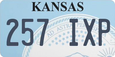 KS license plate 257IXP