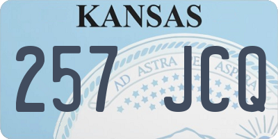 KS license plate 257JCQ