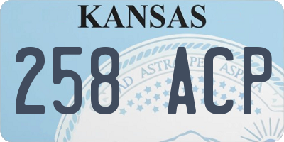 KS license plate 258ACP