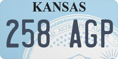 KS license plate 258AGP
