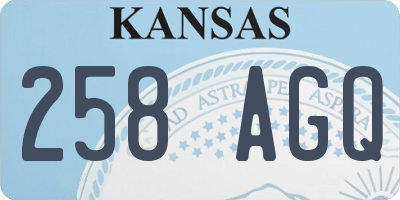 KS license plate 258AGQ