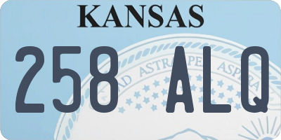 KS license plate 258ALQ