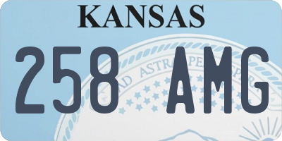KS license plate 258AMG