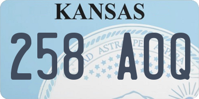 KS license plate 258AOQ