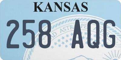 KS license plate 258AQG