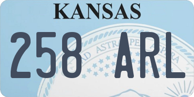 KS license plate 258ARL