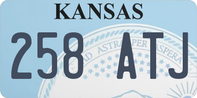 KS license plate 258ATJ