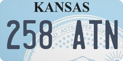 KS license plate 258ATN