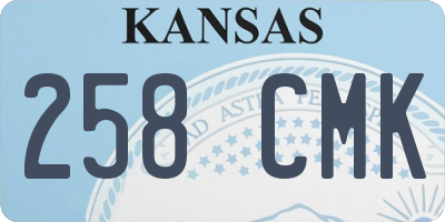 KS license plate 258CMK