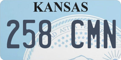 KS license plate 258CMN