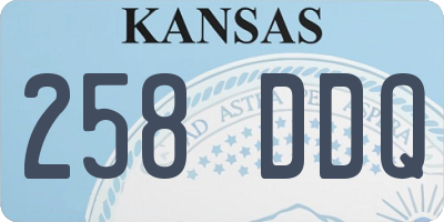 KS license plate 258DDQ