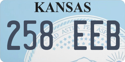 KS license plate 258EEB