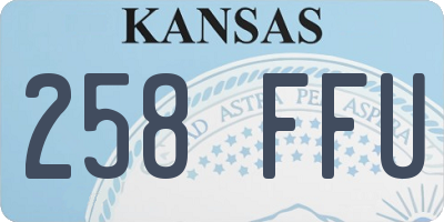 KS license plate 258FFU