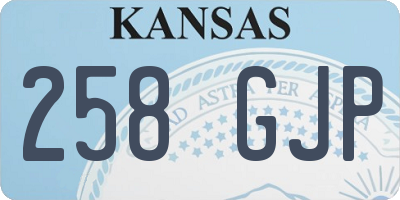 KS license plate 258GJP