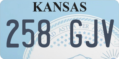 KS license plate 258GJV