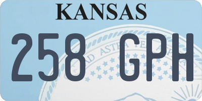 KS license plate 258GPH