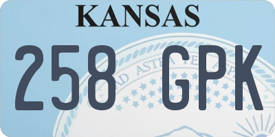 KS license plate 258GPK
