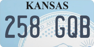 KS license plate 258GQB