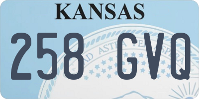 KS license plate 258GVQ