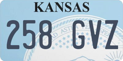 KS license plate 258GVZ