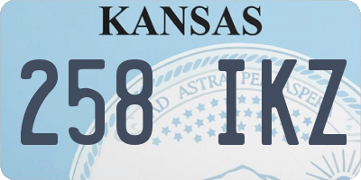 KS license plate 258IKZ