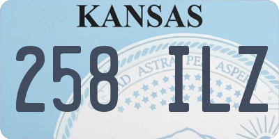 KS license plate 258ILZ