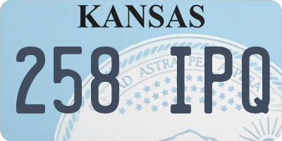 KS license plate 258IPQ