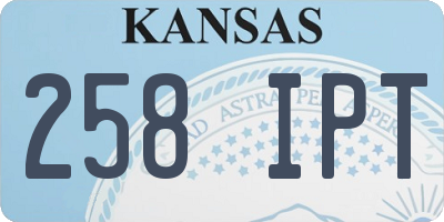 KS license plate 258IPT
