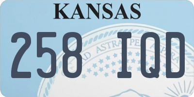 KS license plate 258IQD