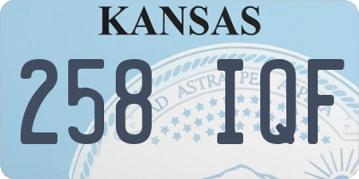KS license plate 258IQF