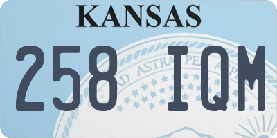 KS license plate 258IQM