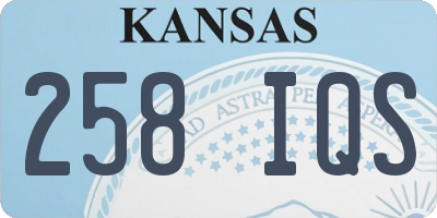KS license plate 258IQS
