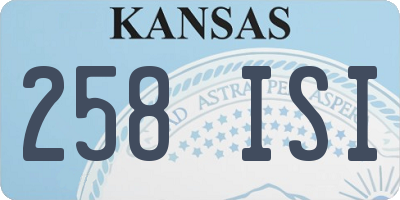 KS license plate 258ISI