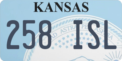 KS license plate 258ISL