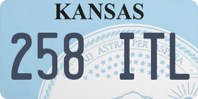 KS license plate 258ITL