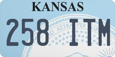 KS license plate 258ITM