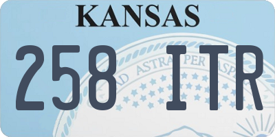 KS license plate 258ITR