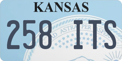 KS license plate 258ITS