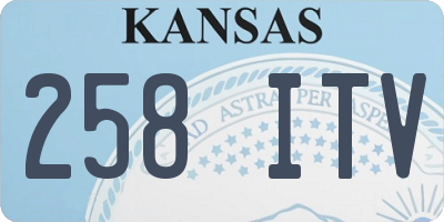 KS license plate 258ITV