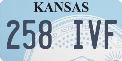 KS license plate 258IVF