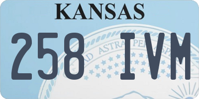 KS license plate 258IVM
