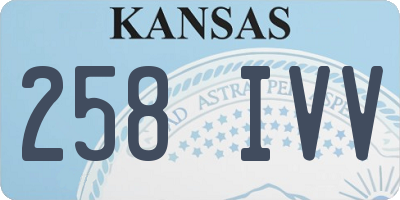 KS license plate 258IVV