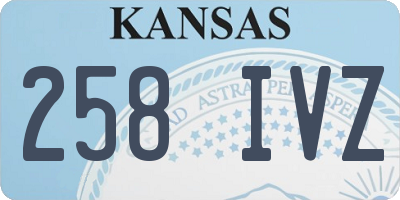 KS license plate 258IVZ