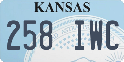 KS license plate 258IWC