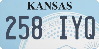 KS license plate 258IYQ