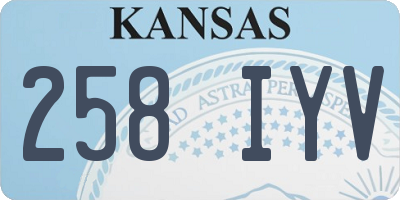 KS license plate 258IYV