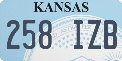 KS license plate 258IZB