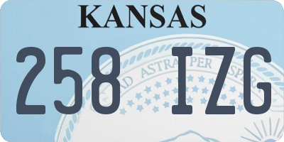 KS license plate 258IZG