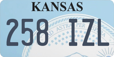 KS license plate 258IZL